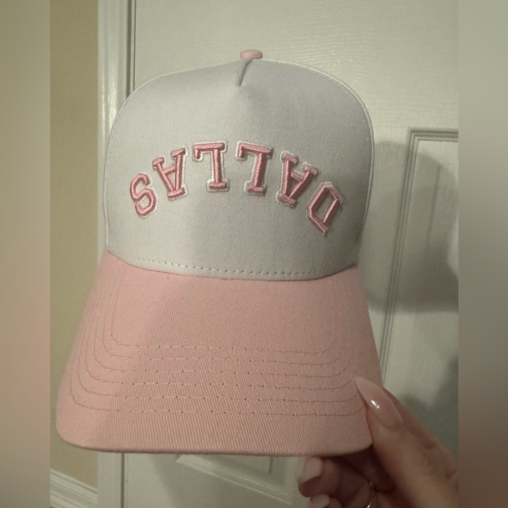 True Brvnd Pink and White Cap